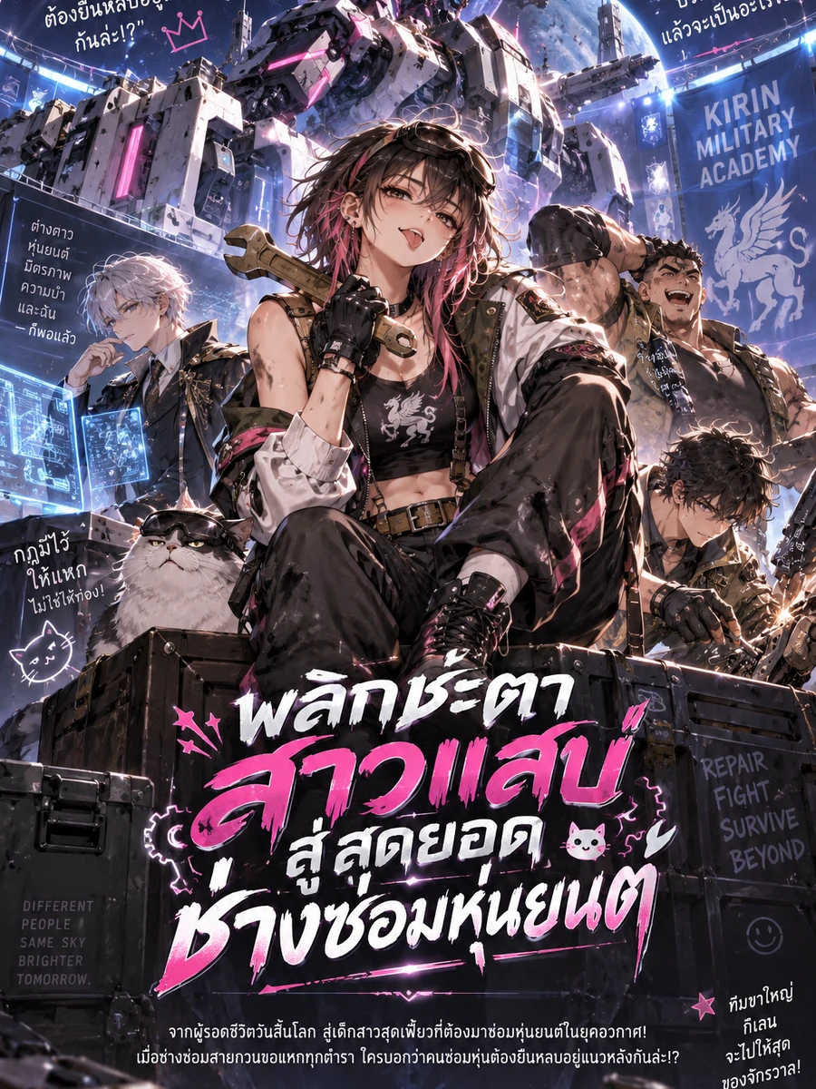ปก [ชนต้นฉบับ] พลิกชะตาสาวแสบ สู่สุดยอดช่างซ่อมหุ่นยนต์