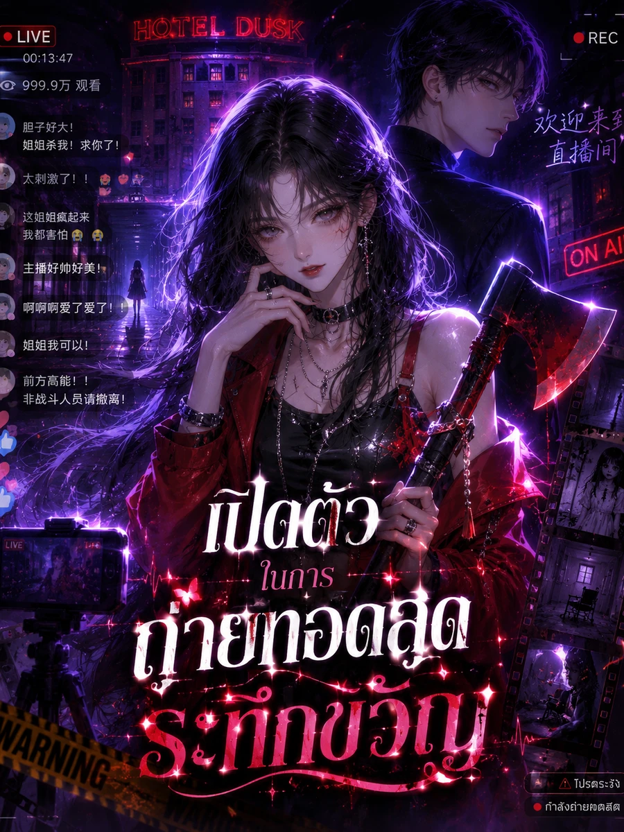 ปก เปิดตัวในการถ่ายทอดสดระทึกขวัญ