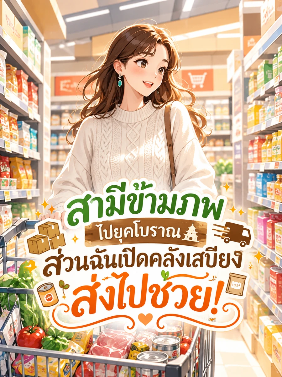 ปก (จบแล้ว) สามีข้ามภพไปยุคโบราณ ส่วนฉันเปิดคลังเสบียงส่งไปช่วย!