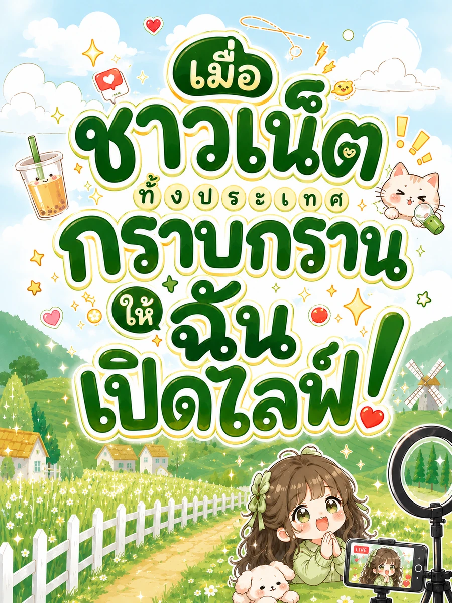 ปก (จบแล้ว) เมื่อชาวเน็ตทั้งประเทศกราบกรานให้ฉันเปิดไลฟ์!