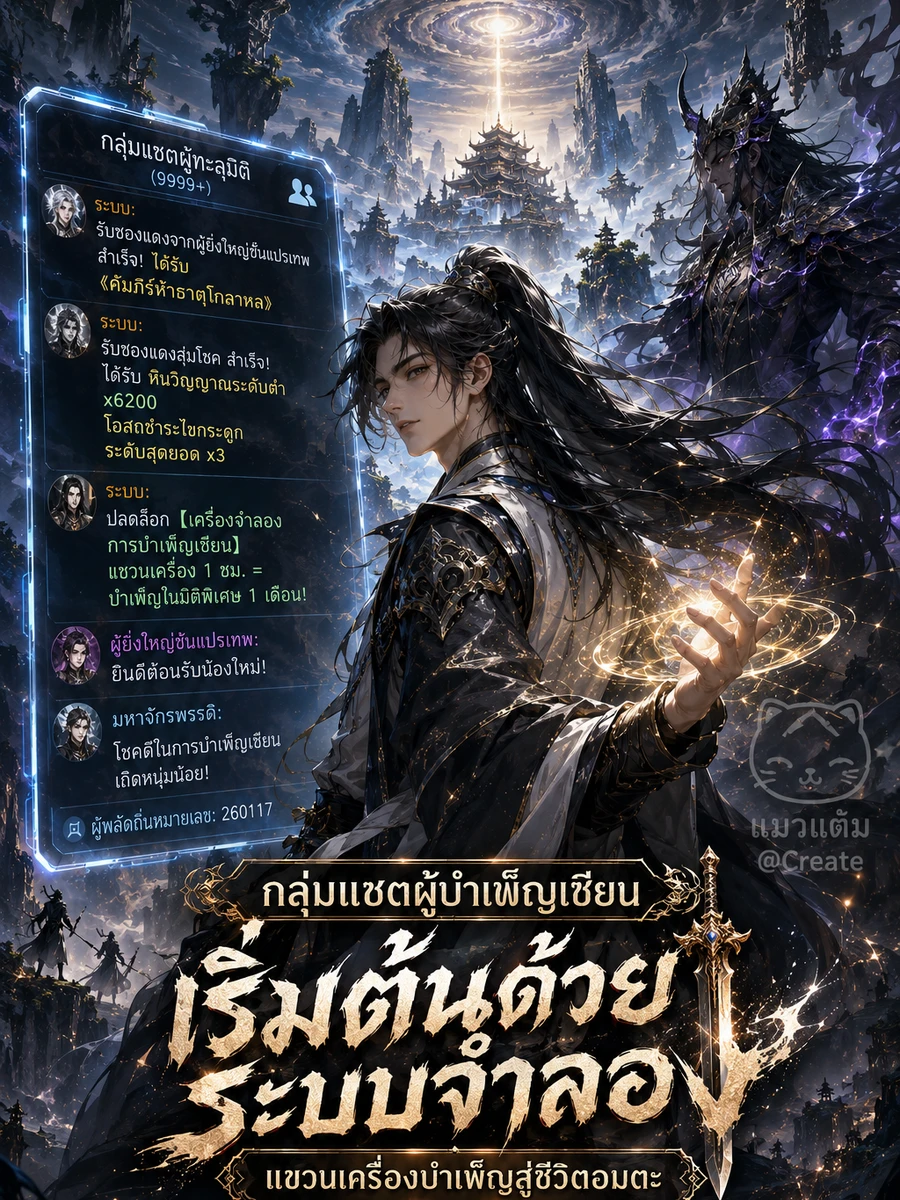 ปก กลุ่มแชตเซียน เปิดฉากด้วยเครื่องจําลอง บําเพ็ญอัตโนมัติสู่ความเป็นอมตะ