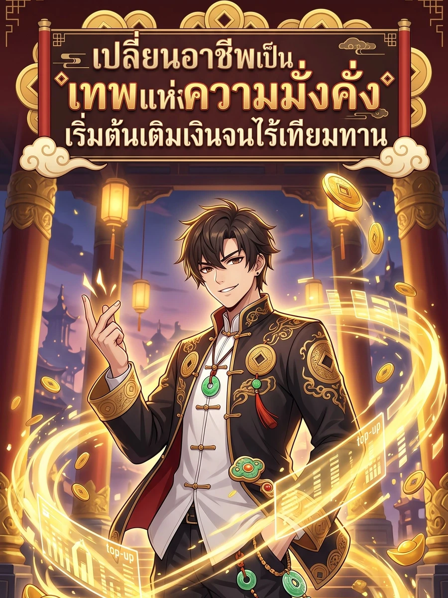 ปก เปลี่ยนอาชีพเป็นเทพแห่งความมั่งคั่ง เริ่มต้นเติมเงินจนไร้เทียมทาน