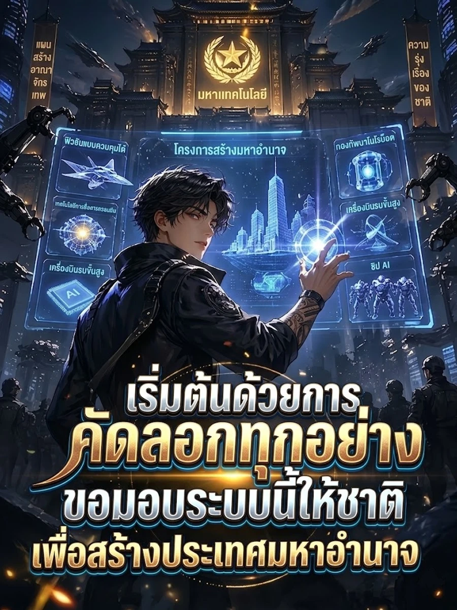 ปก เริ่มต้นด้วยการคัดลอกทุกอย่าง ขอมอบระบบนี้ให้ชาติเพื่อสร้างประเทศมหาอํานาจ
