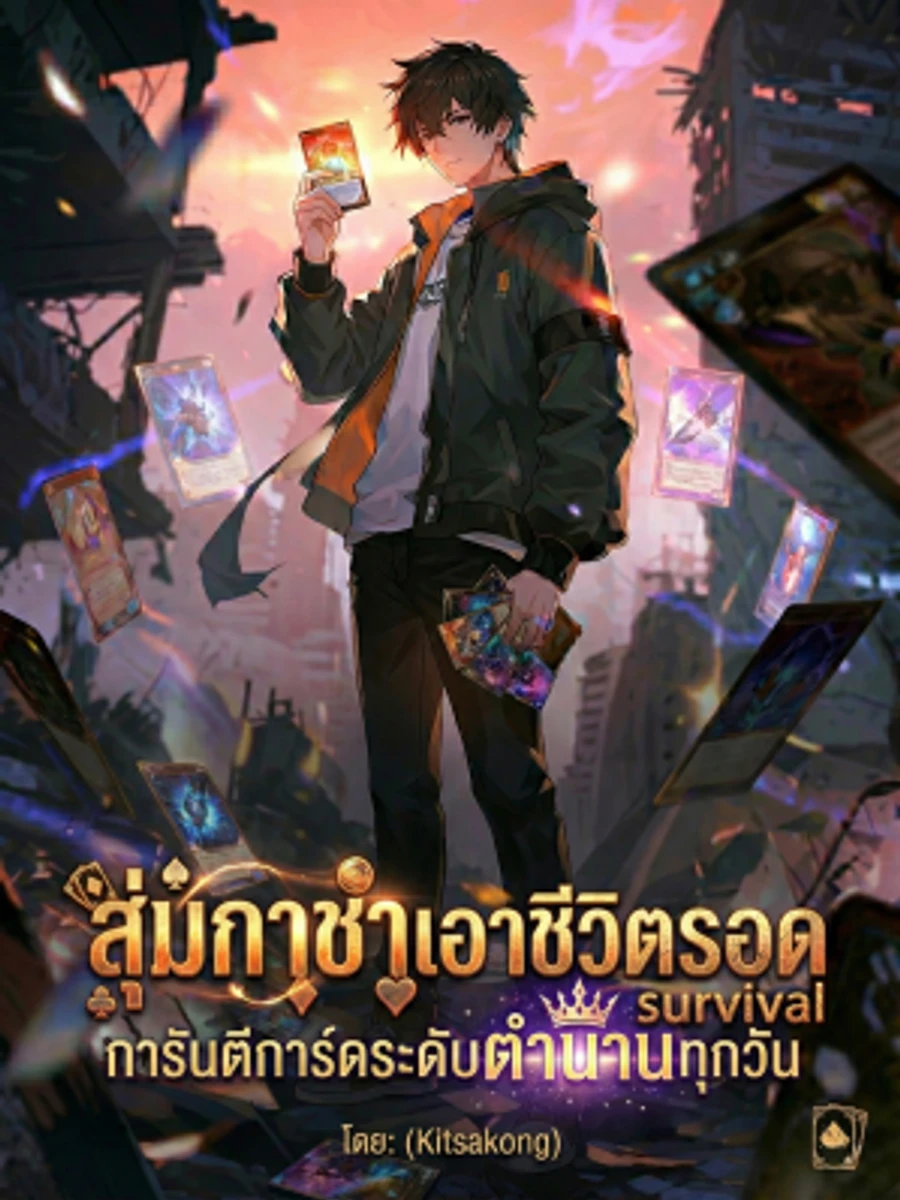 ปก [อ่านฟรี100ตอน] สุ่มกาชาเอาชีวิตรอด การันตีการ์ดระดับตํานานทุกวัน