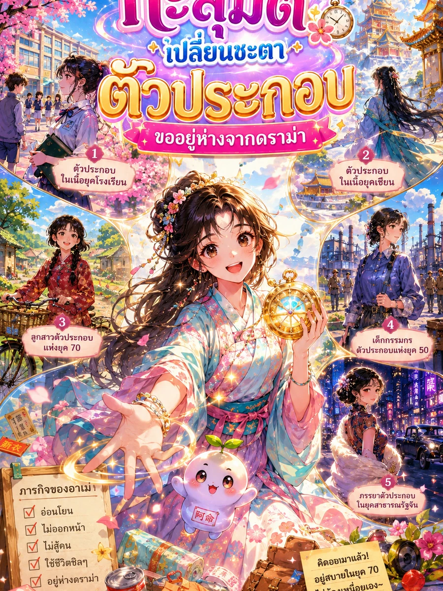ปก ทะลุมิติเปลี่ยนชะตาตัวประกอบ ขออยู่ห่างจากดราม่า