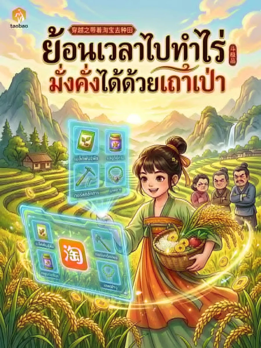 ปก ย้อนเวลาไปทําไร่ มั่งคั่งได้ด้วยเถาเป่า