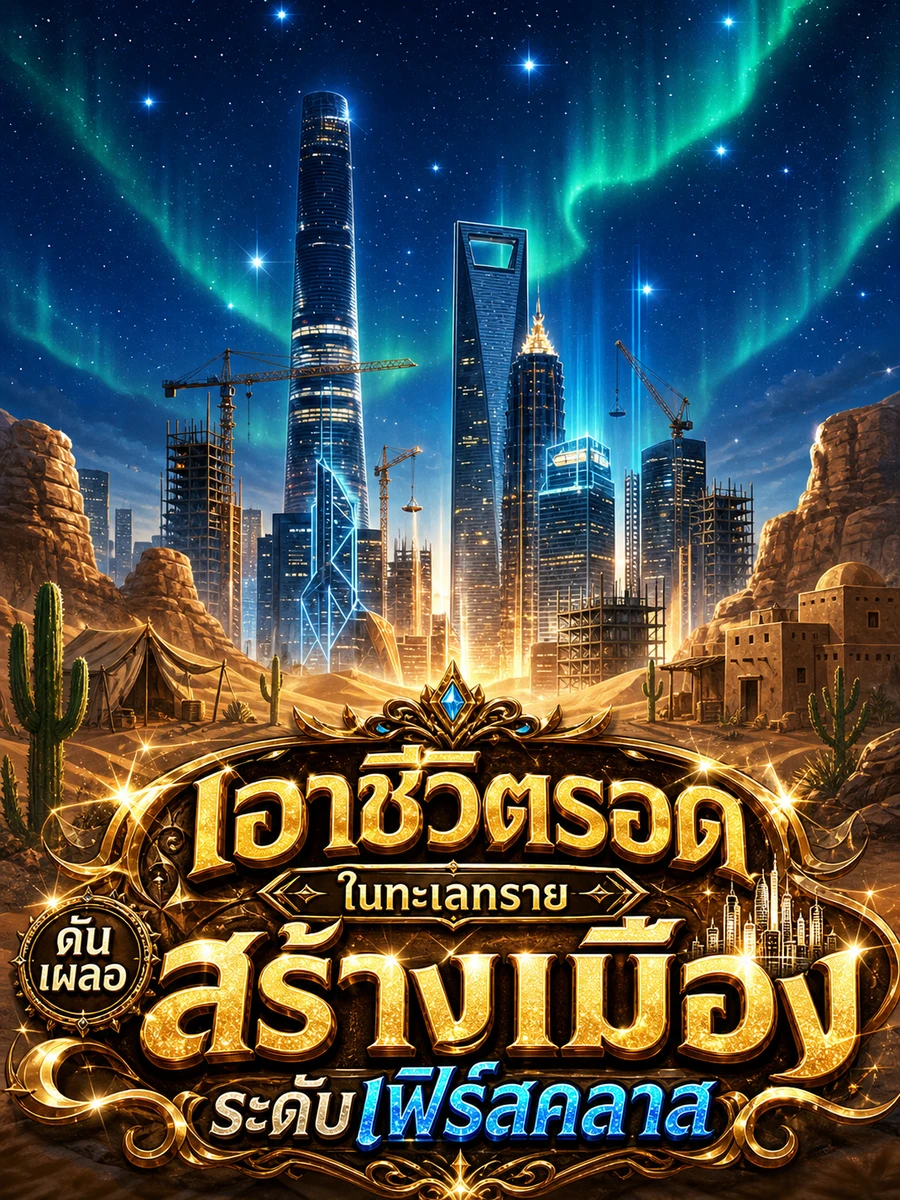 ปก เอาชีวิตรอดในทะเลทราย ดันเผลอสร้างเมืองระดับเฟิร์สคลาส