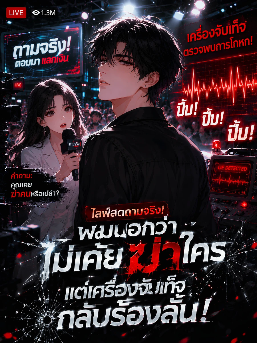 ปก ไลฟ์สดถามจริง! ผมบอกว่าไม่เคยฆ่าใคร แต่เครื่องจับเท็จกลับร้องลั่น!