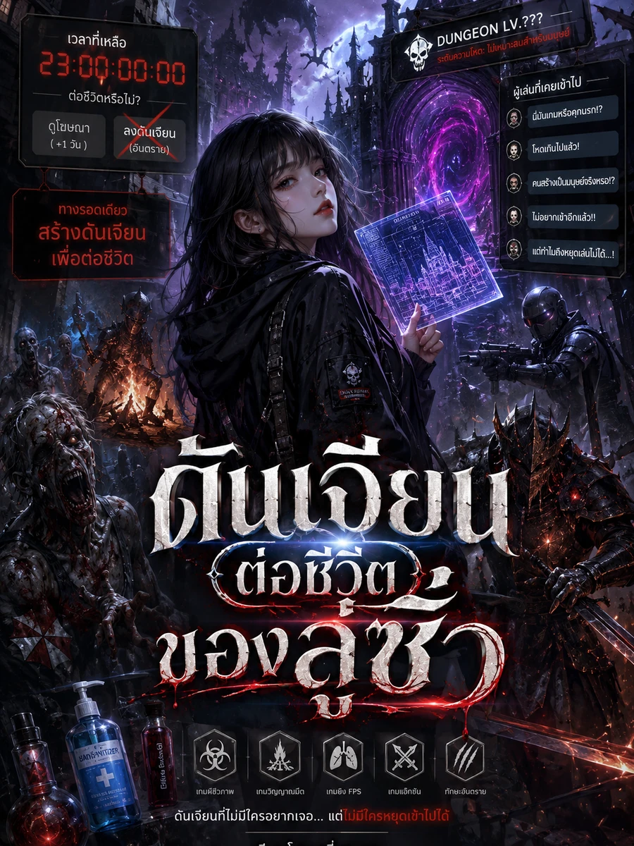 ปก ดันเจียนต่อชีวิตของลู่ซิ่ว