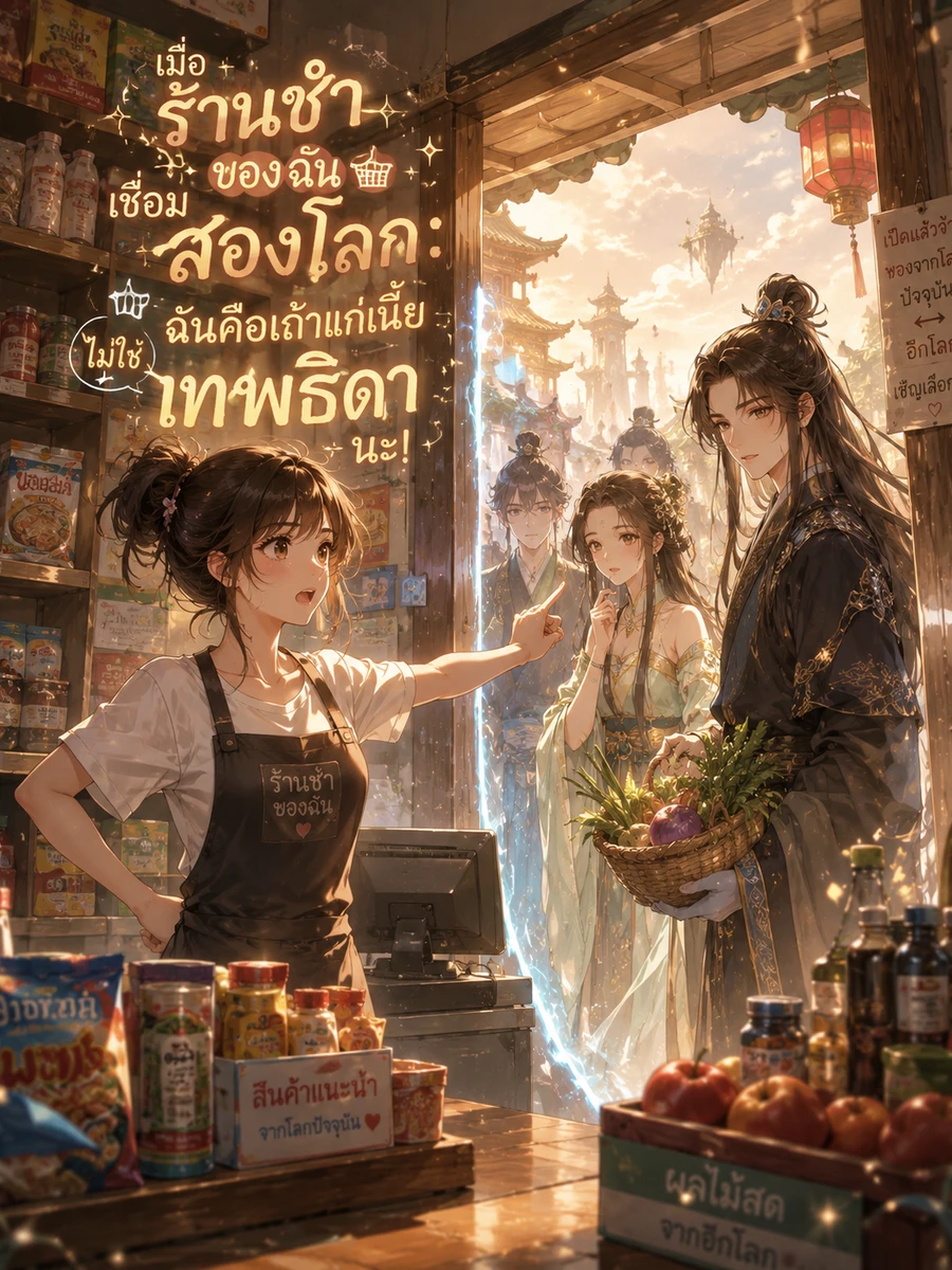 ปก [จบแล้ว] เมื่อร้านชําของฉันเชื่อมสองโลก: ฉันคือเถ้าแก่เนี้ย ไม่ใช่เทพธิดานะ!