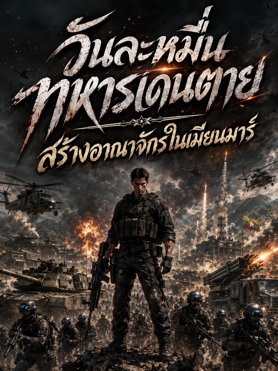 ปก วันละหมื่นทหารเดนตาย สร้างอาณาจักรในเมียนมาร์