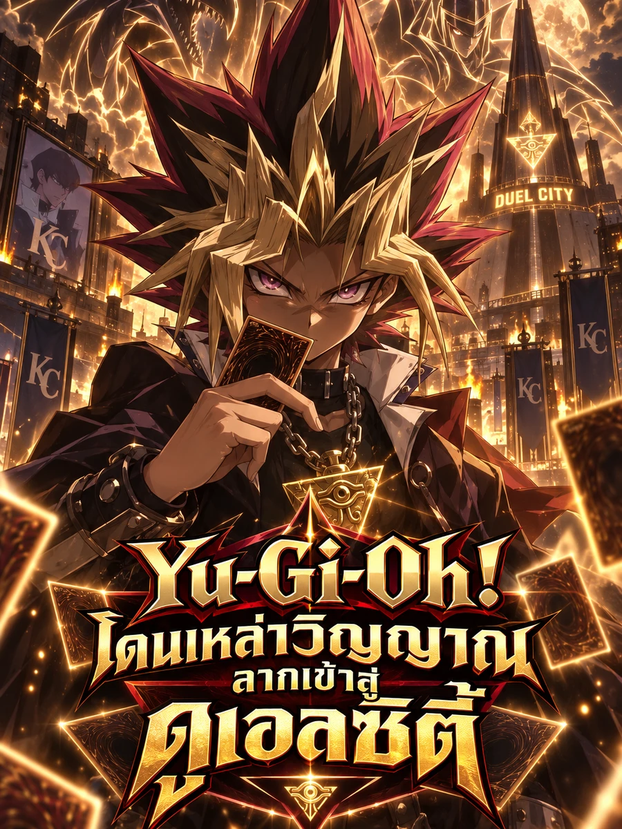 ปก ยูกิโอ โดนเหล่าวิญญาณลากเข้าสู่ดูเอลซิตี้