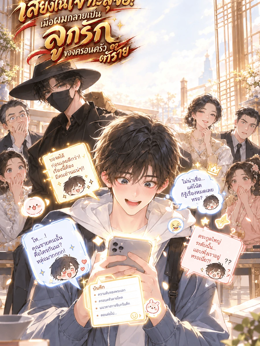 ปก เสียงในใจทะลุจอ! เมื่อผมกลายเป็นลูกรักของครอบครัวตัวร้าย