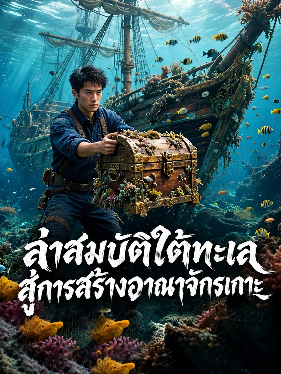 ปก ล่าสมบัติใต้ทะเล สู่การสร้างอาณาจักรเกาะ