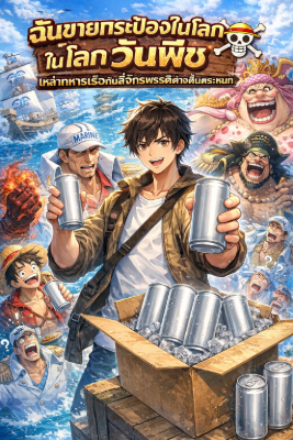 ปก [ชน] ฉันขายกระป๋องในโลกวันพีชเหล่าทหารเรือกับสี่จักรพรรดิต่างตื่นตระหนก