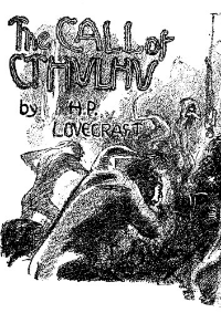 ปก The CALL of CTHULHU