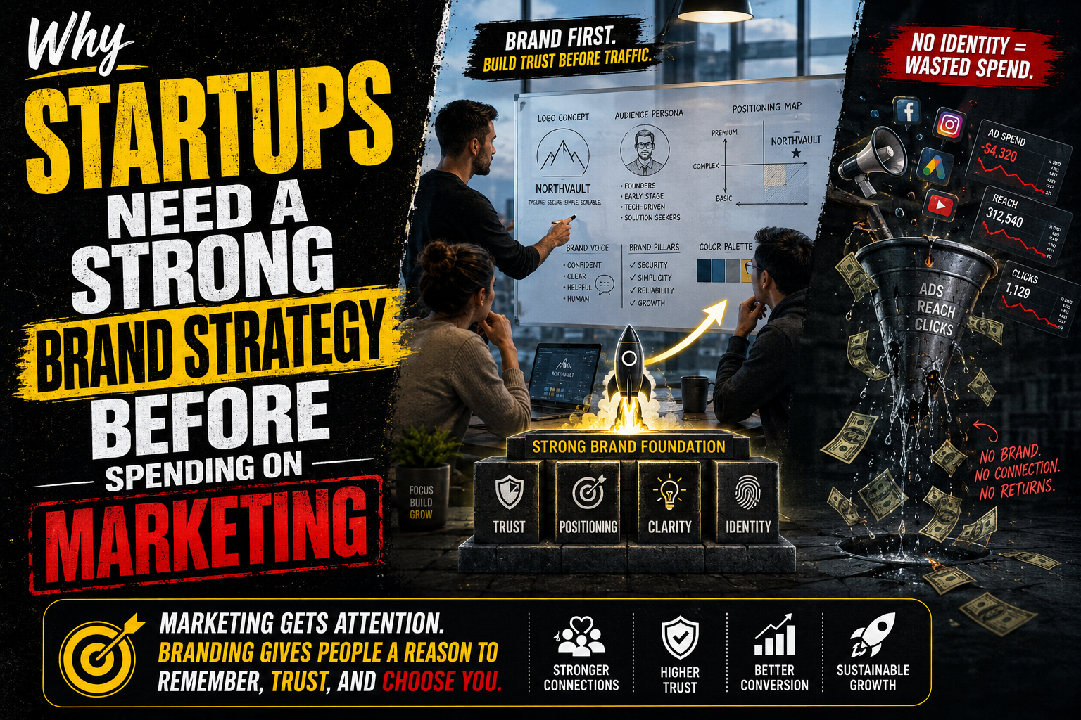 Why Startups Need a Strong Brand Strategy Before Spending on Marketing