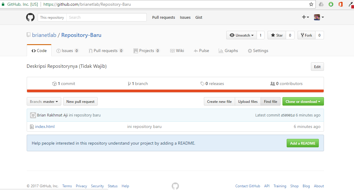 Как выложить проект в github