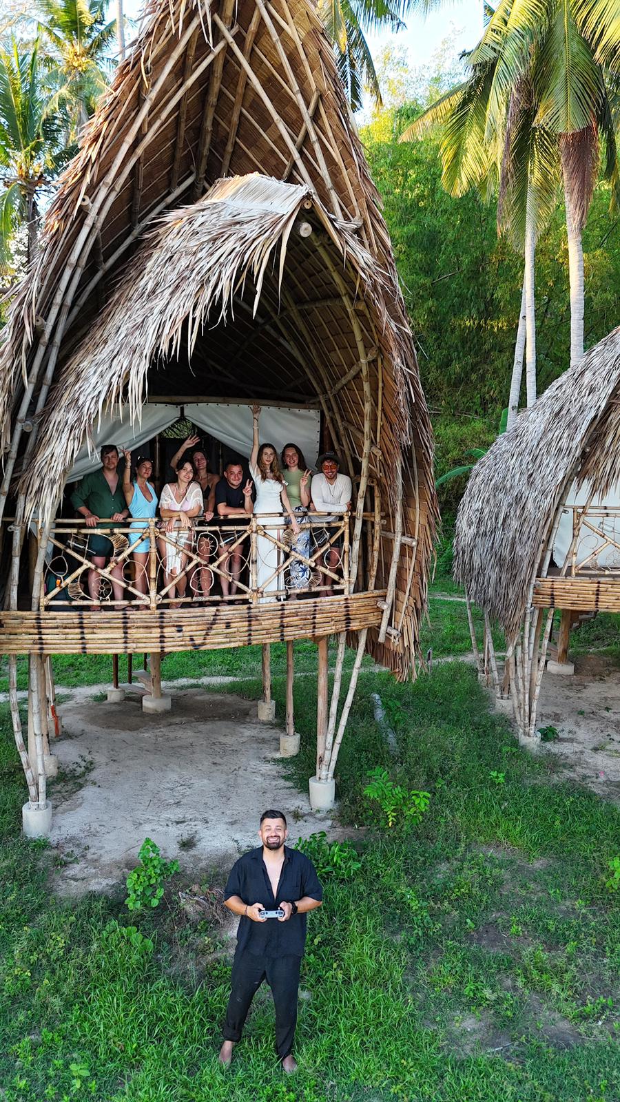 Group trip moment