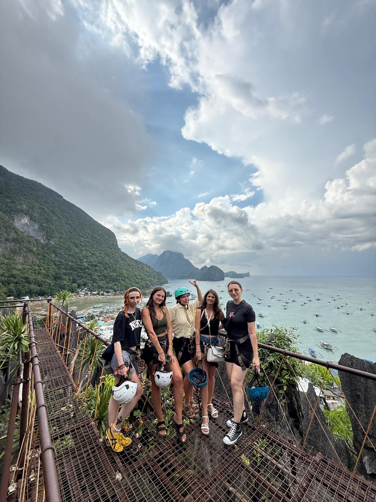 Group trip moment