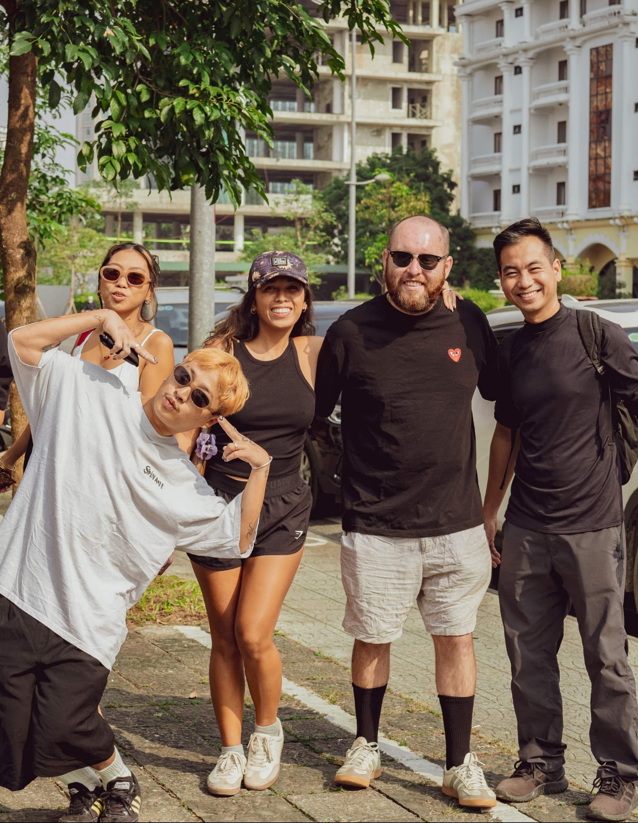 Group trip moment