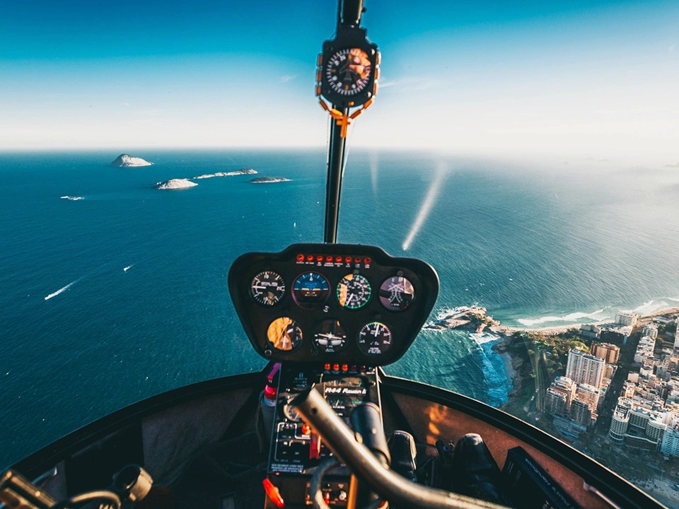 Optional helicopter ride
over Rio's stunning skyline