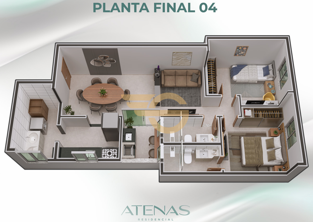 Foto de Apartamento à Venda na Planta Residencial Atenas