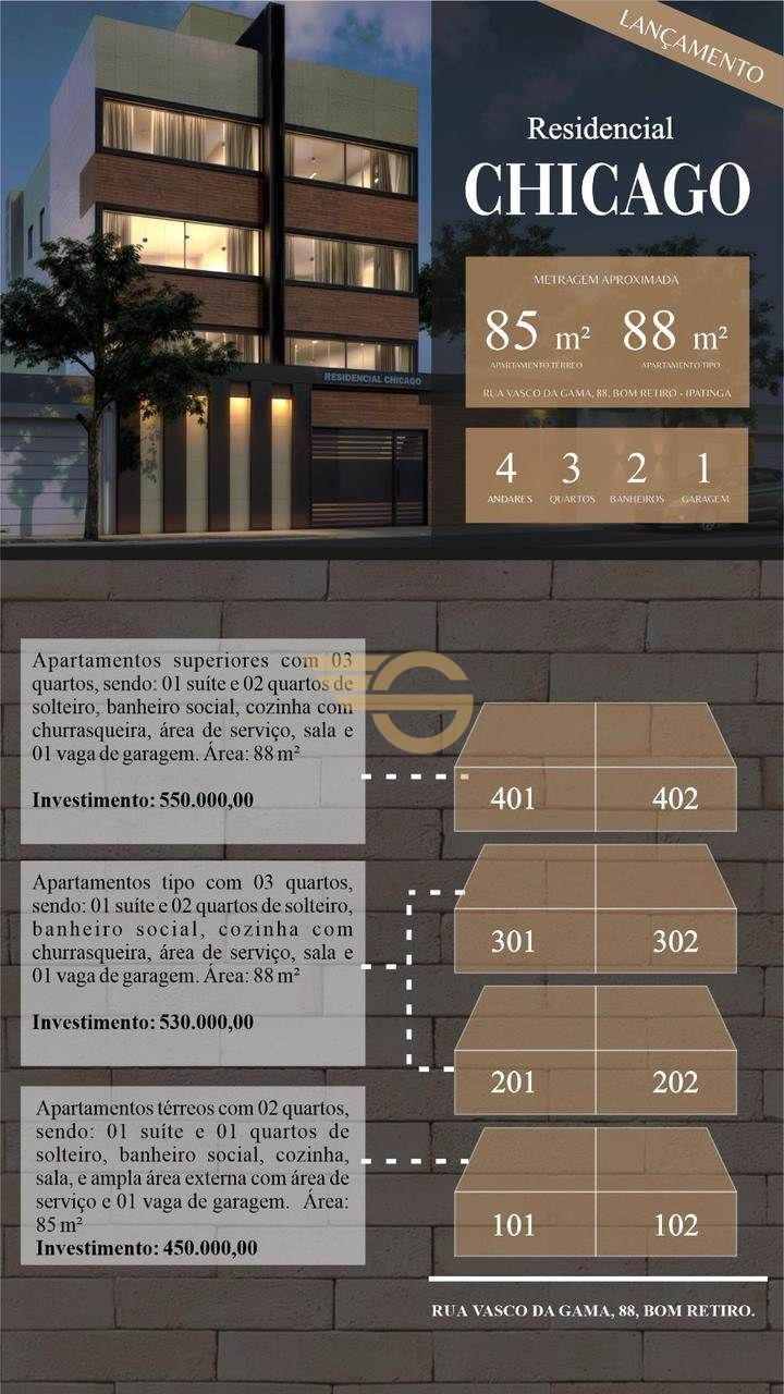 Foto de Apartamento à Venda no Bom Retiro - 2 Quartos, Vaga Coberta e 1 Vagas