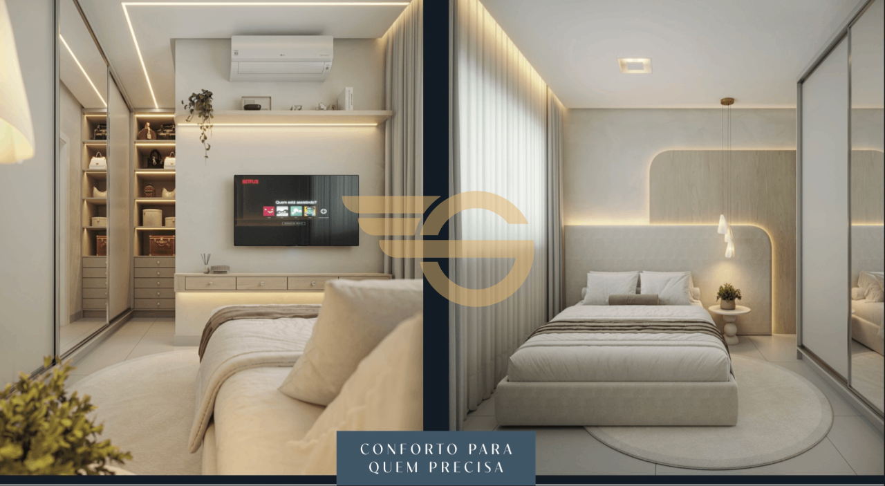 Foto de Lançamento Essenza do Itamarati - Apartamento na Planta no Tiradentes - 2 Quartos, Elevador e 1 Vaga