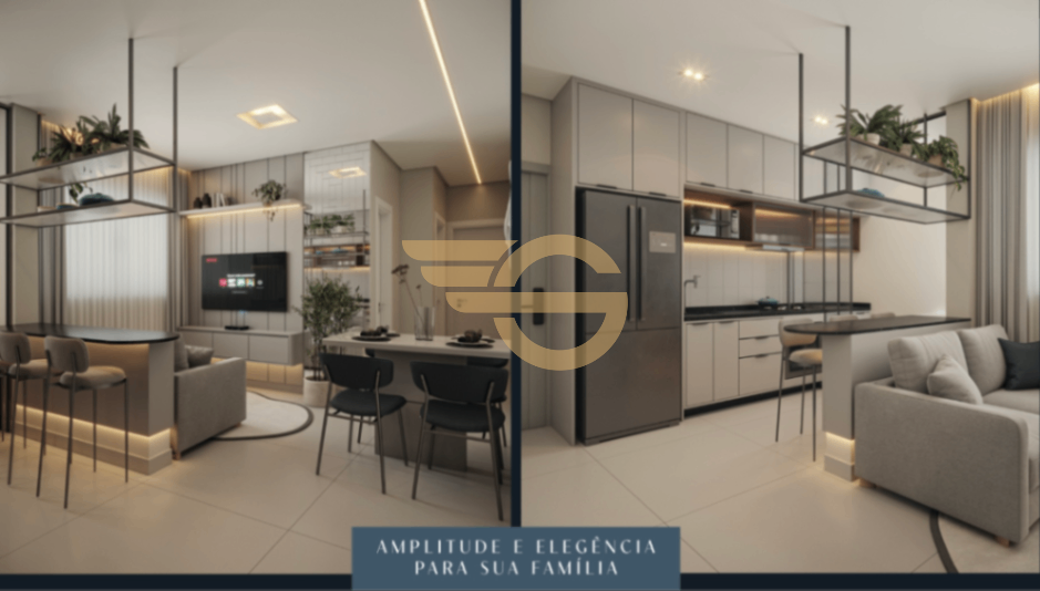 Foto de Lançamento Essenza do Itamarati - Apartamento na Planta no Tiradentes - 2 Quartos, Elevador e 1 Vaga
