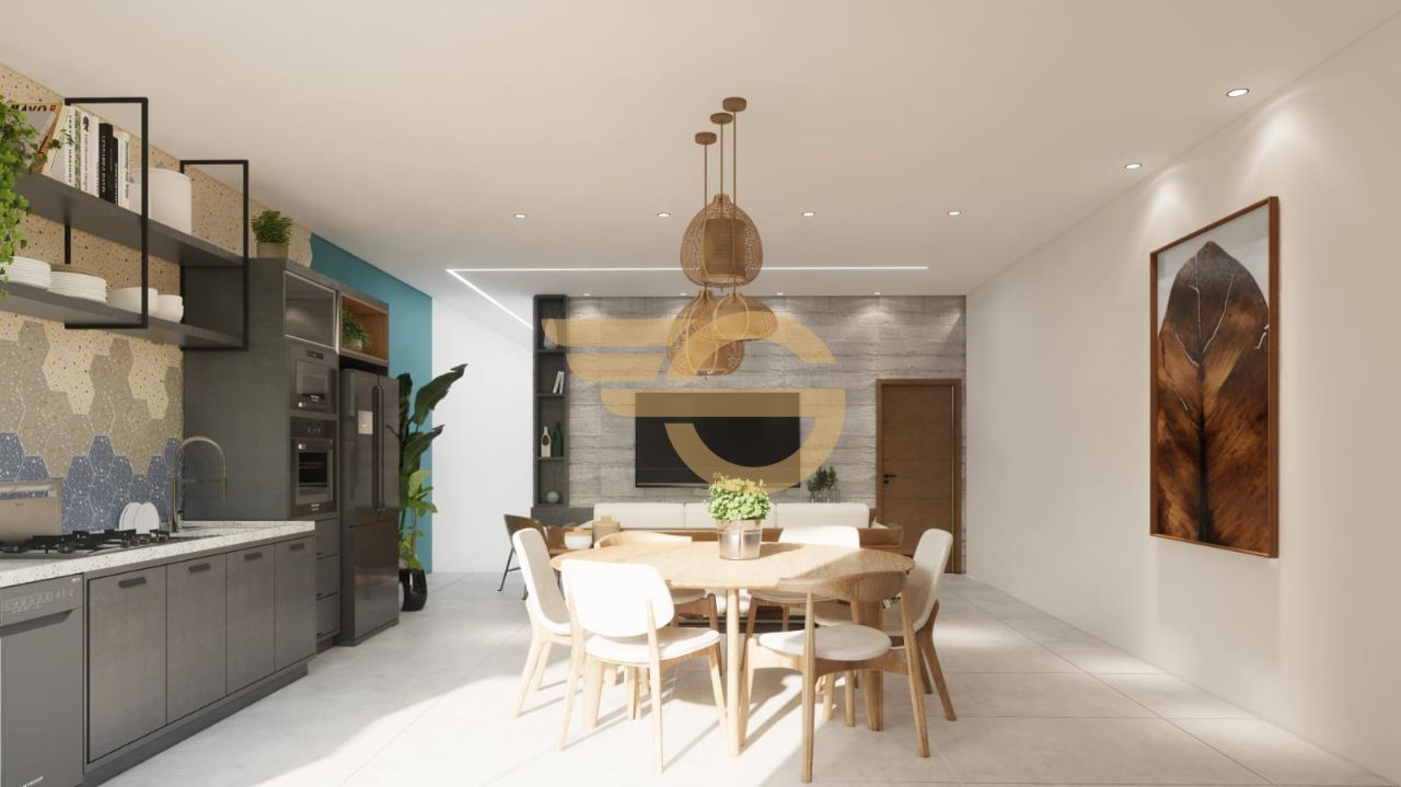 Foto de Moderna Casa no Belvedere Fabriciano | Varanda Gourmet