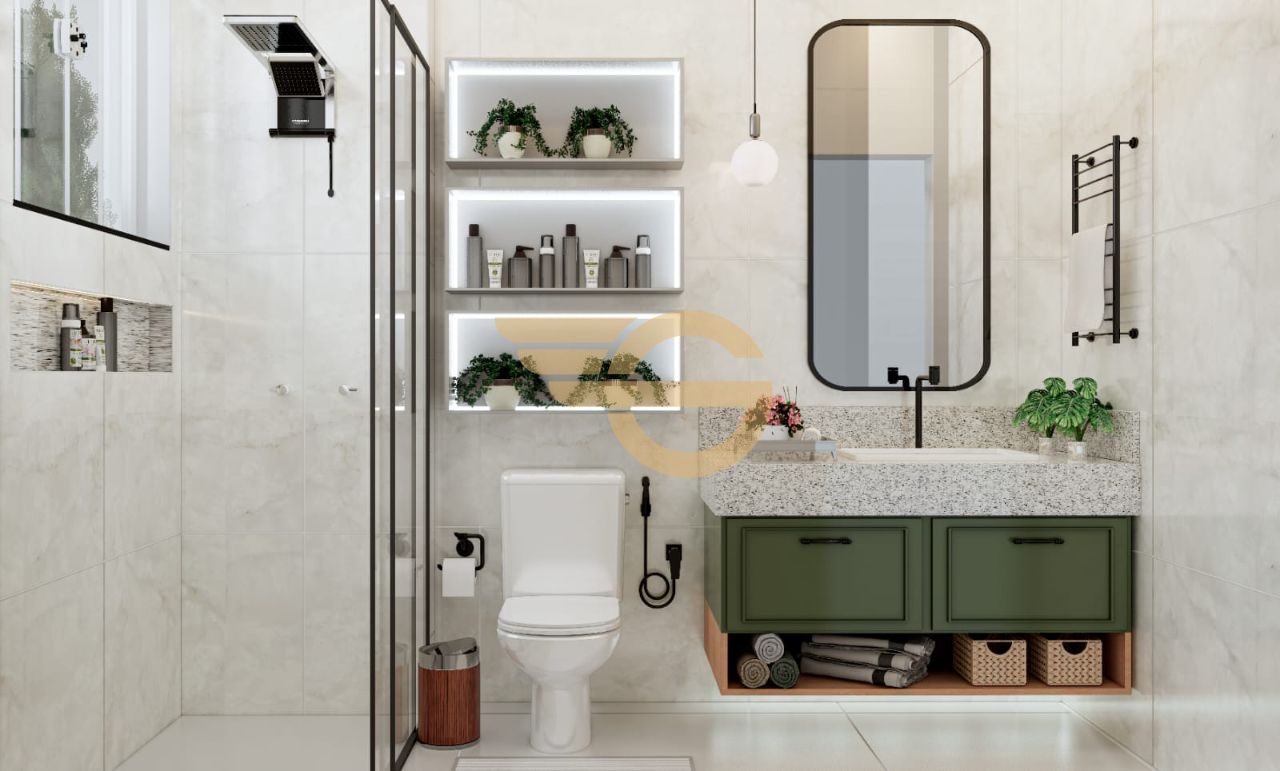 Foto de Moderna Casa no Belvedere Fabriciano | Varanda Gourmet