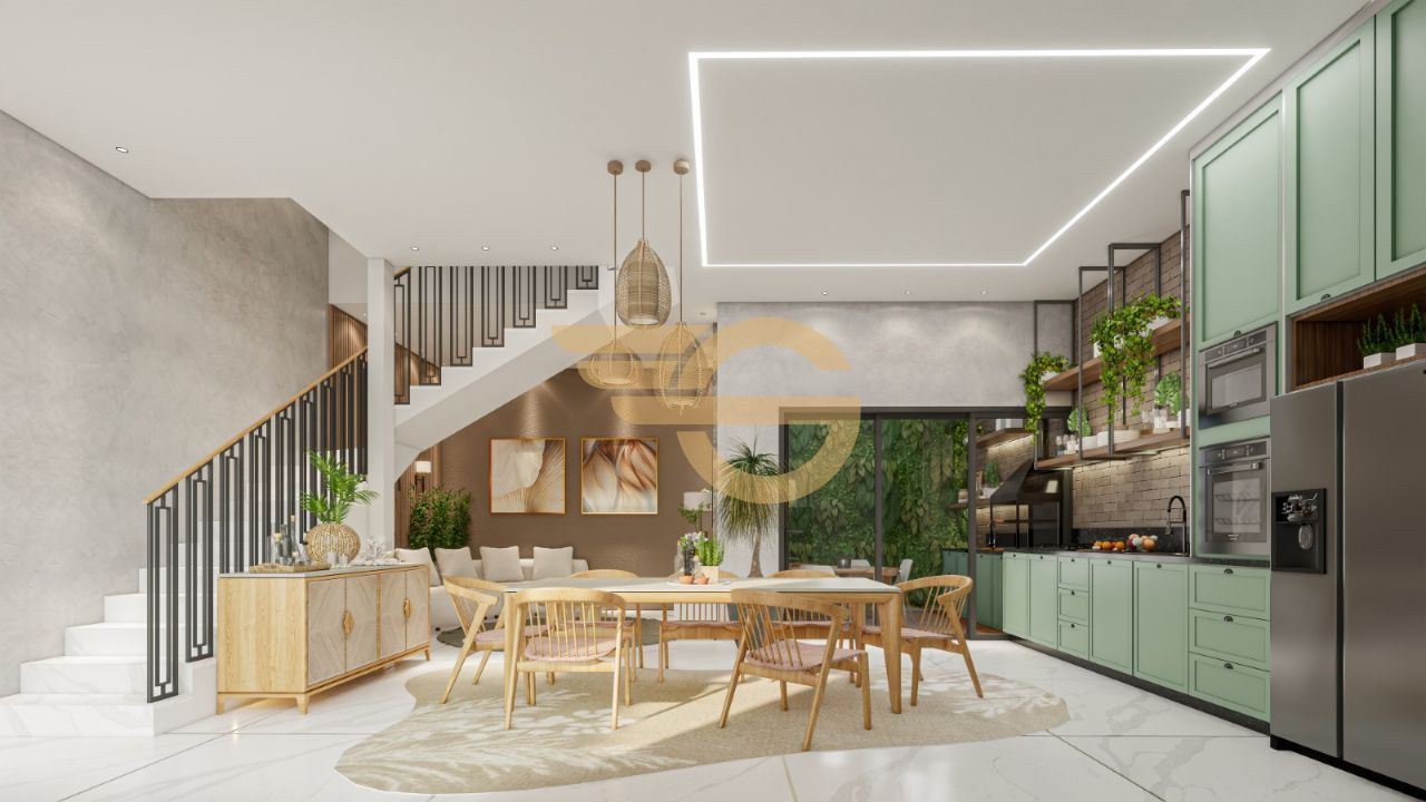 Foto de Moderna Casa no Belvedere Fabriciano | Varanda Gourmet