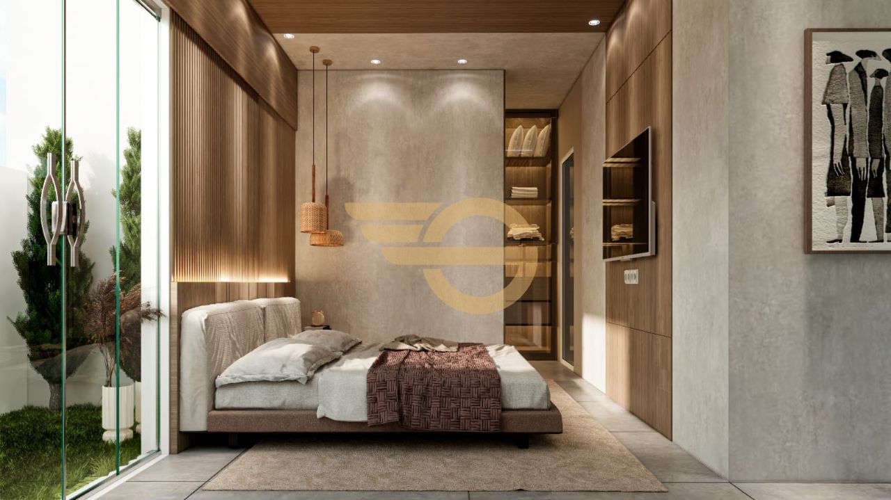 Foto de Moderna Casa no Belvedere Fabriciano | Varanda Gourmet