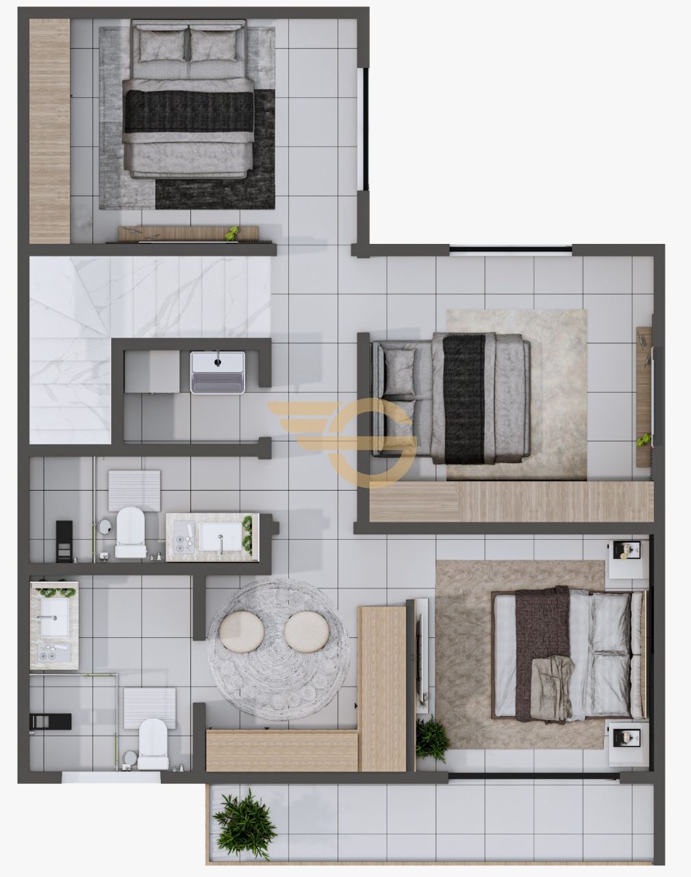 Foto de Moderna Casa no Belvedere Fabriciano | Varanda Gourmet