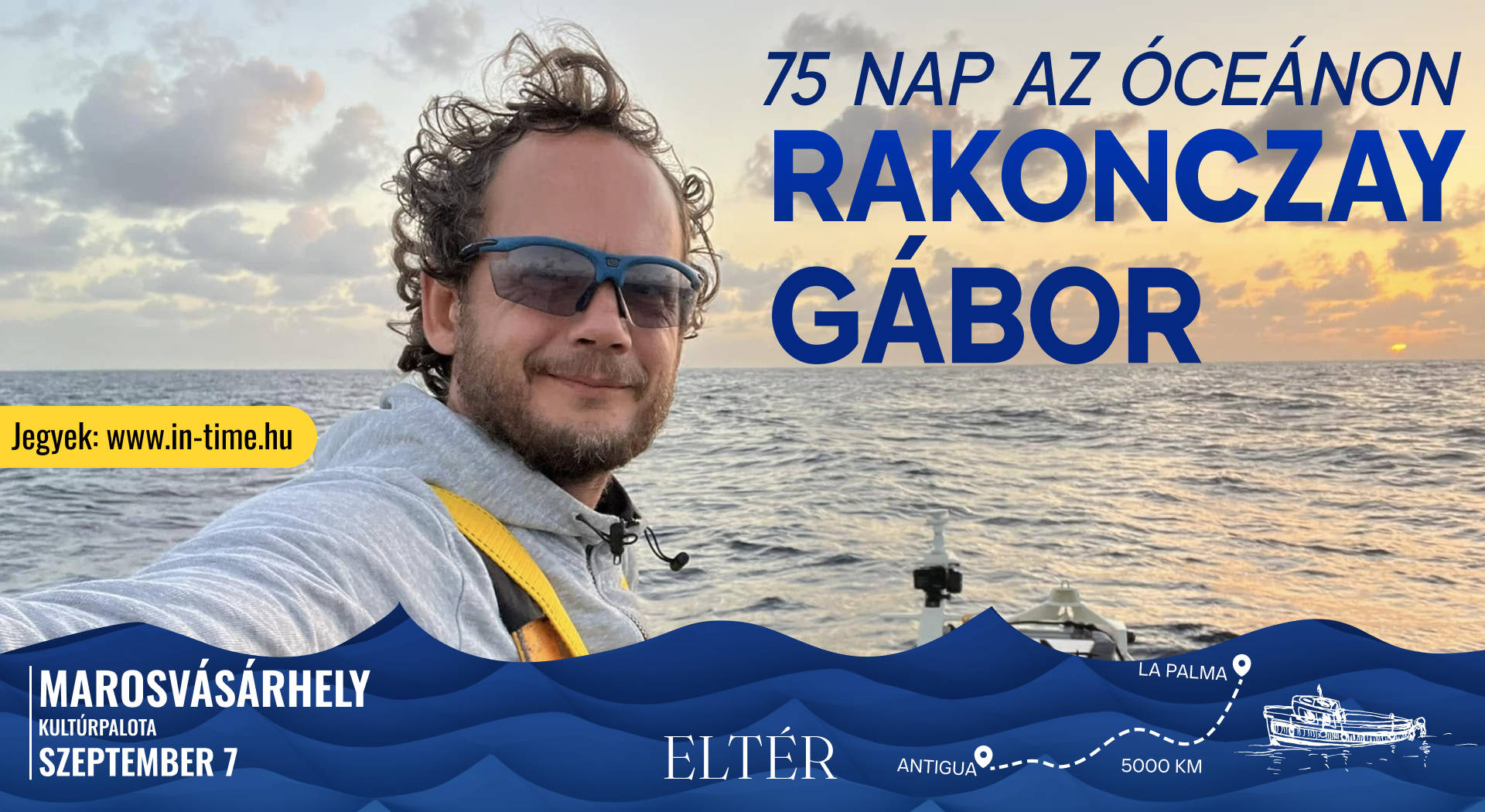 Rakonczay Gábor - 75 Nap az óceánon - MAROSVÁSÁRHELY