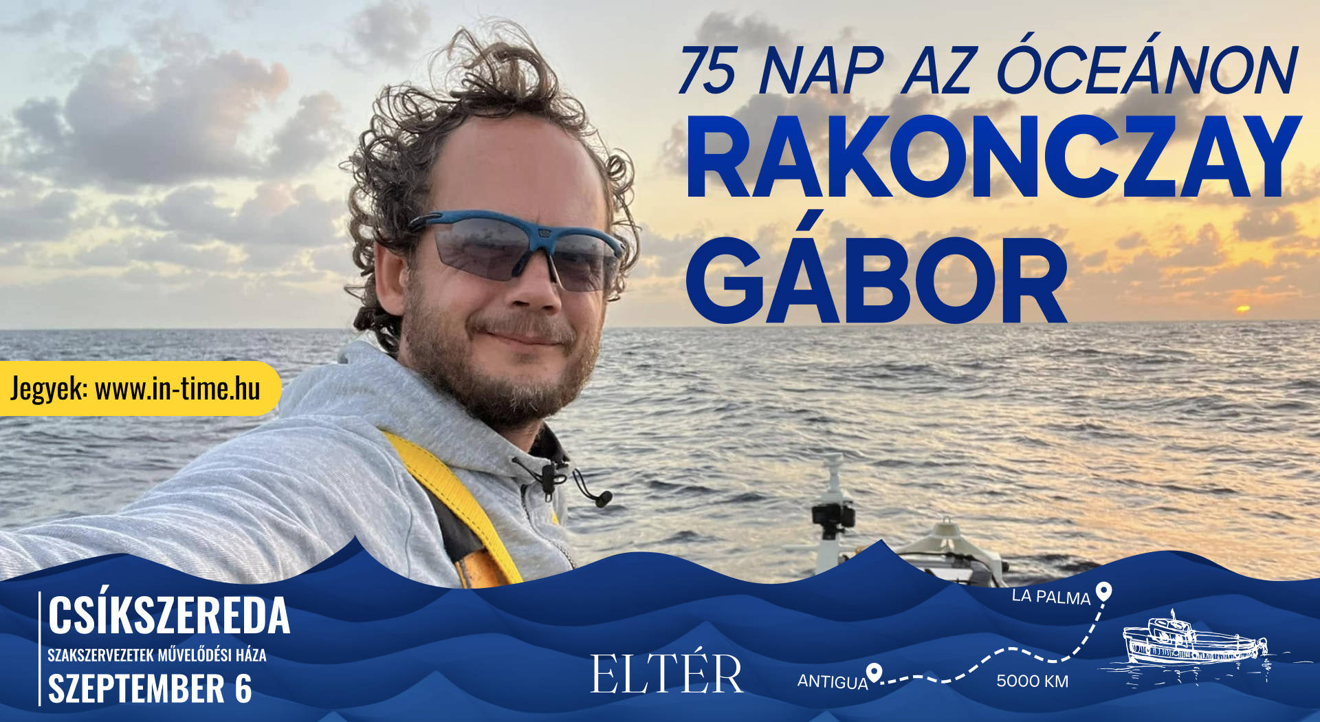 Rakonczay Gábor - 75 Nap az óceánon - CSÍKSZEREDA