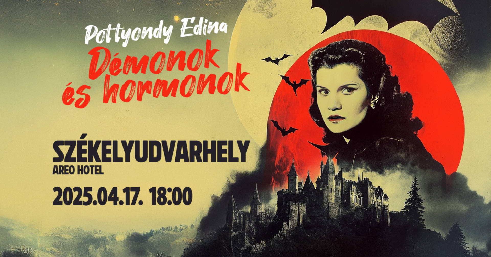 Pottyondy Edina Stand-up estje - Démonok és hormonok - Székelyudvarhely