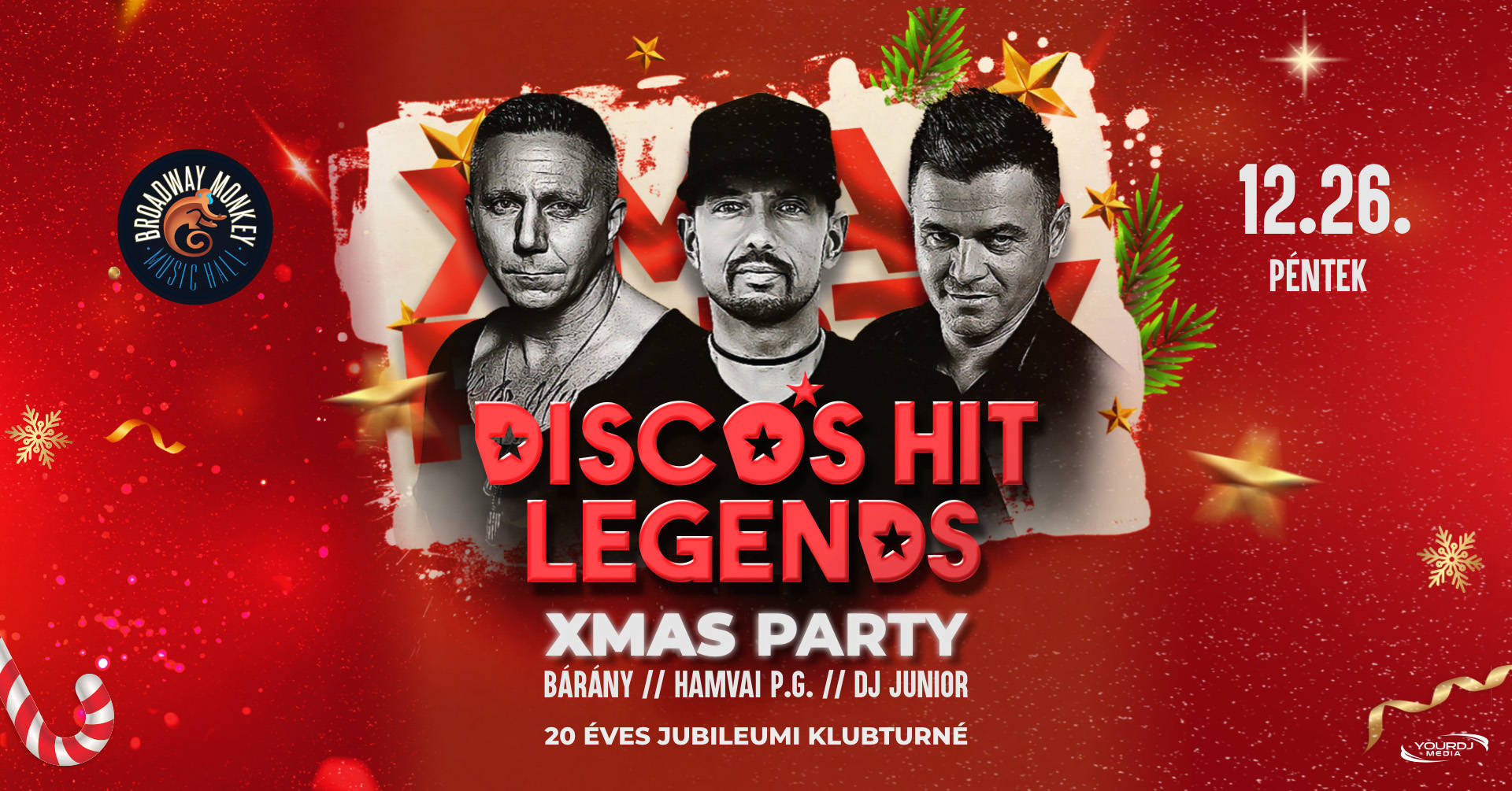 🎄 DISCO’S HIT LEGENDS XMAS PARTY - 20 ÉVES JUBILEUMI KLUBTURNÉ 🎄