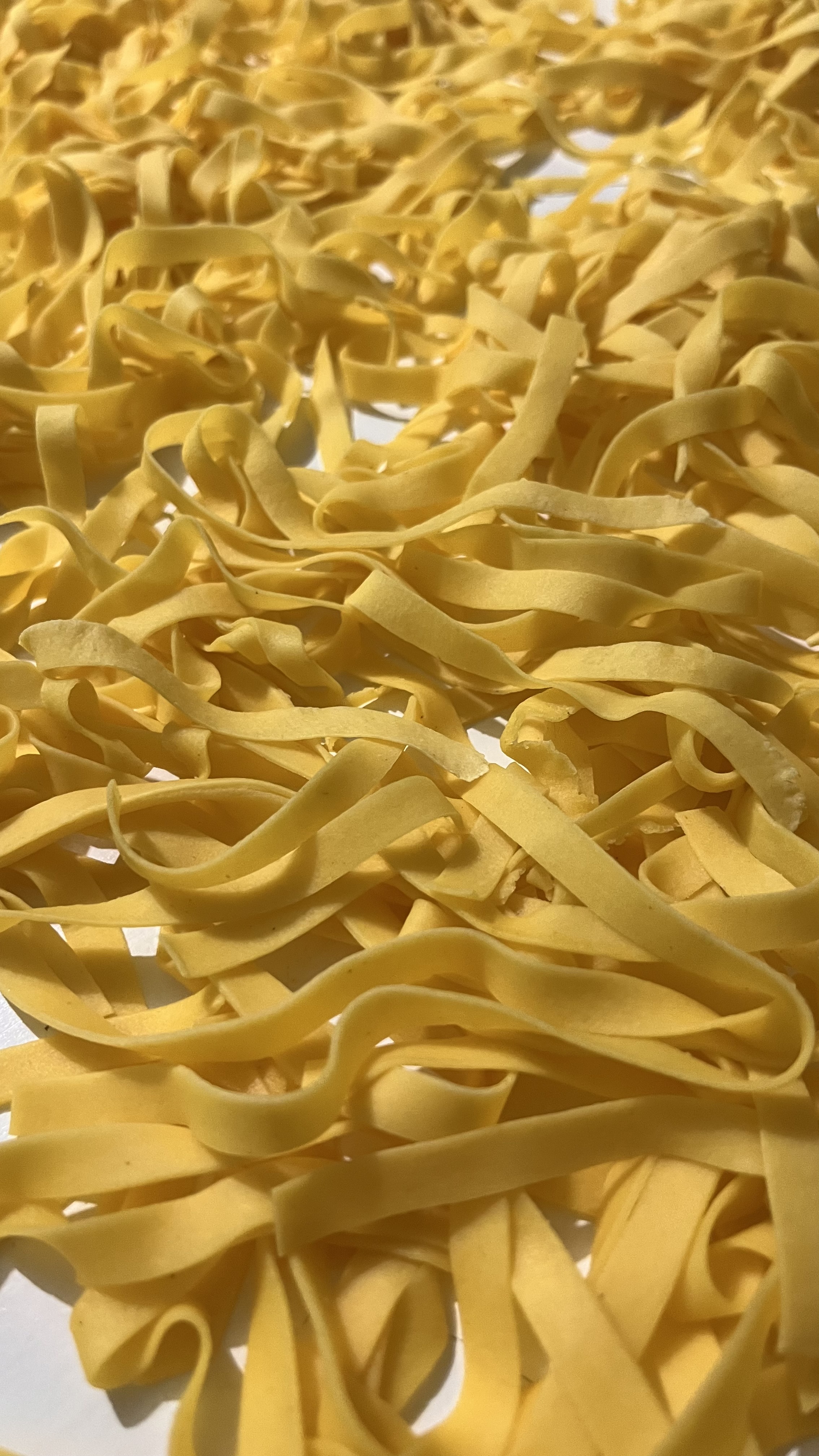 Tagliatelle al huevo  caseros artesanales