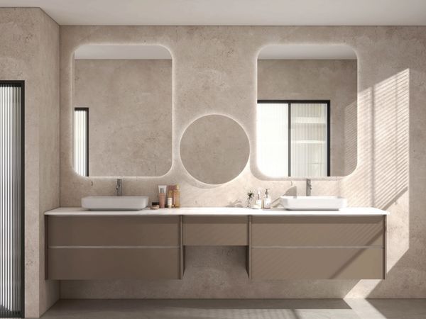 Elegant Primary Bathroom Showcasing Premium Designer Finishes