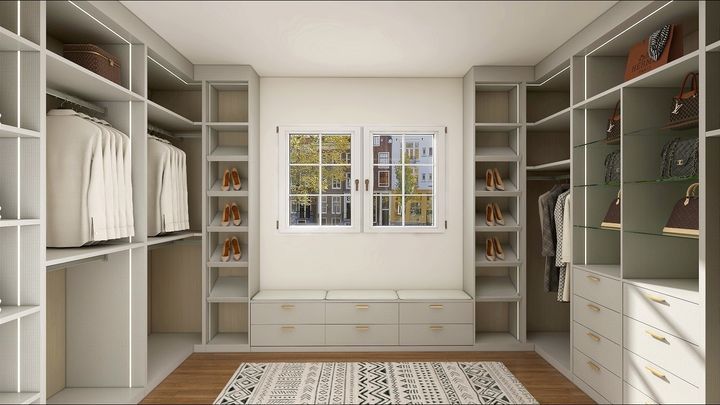 Oversized Walk-In Closet w_ Window for Added Light