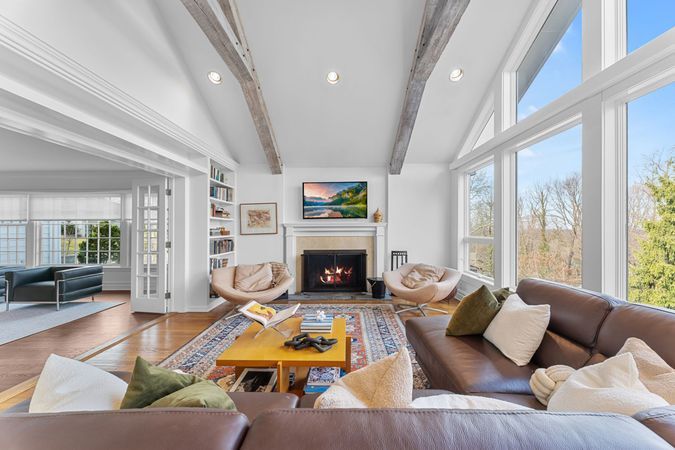 Vaulted Ceiling and Exposed Beams
