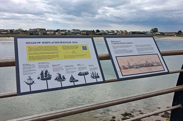 Shadow Ships art project unveiled at Coronation Green in Shoreham - Adur & Worthing Councils — gallery image 1