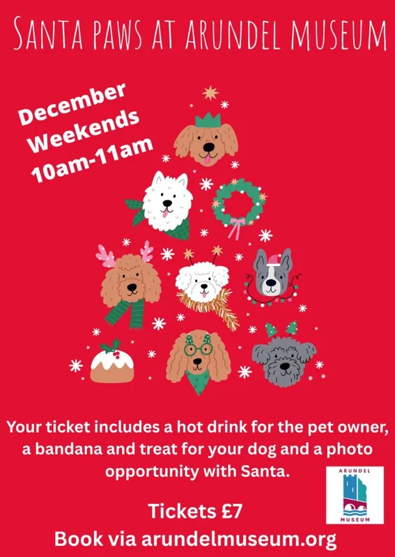 Santa Paws at Arundel Museum