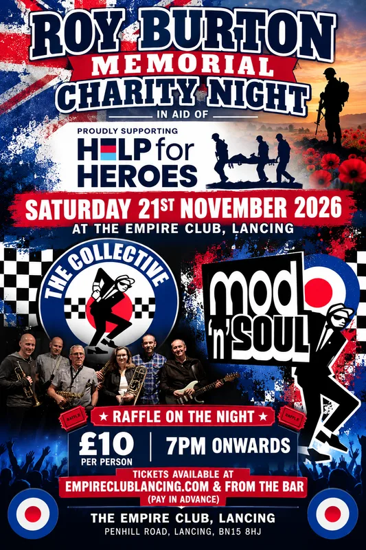 'Roy Burton Memorial Charity Night in aid of Help For Heroes'