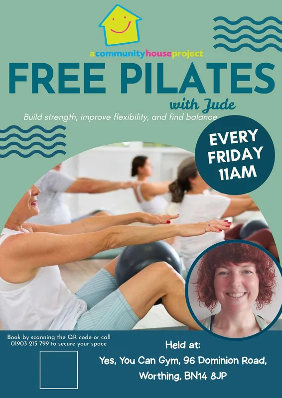 Free Community Pilates provided by Worthing Homes' Community House