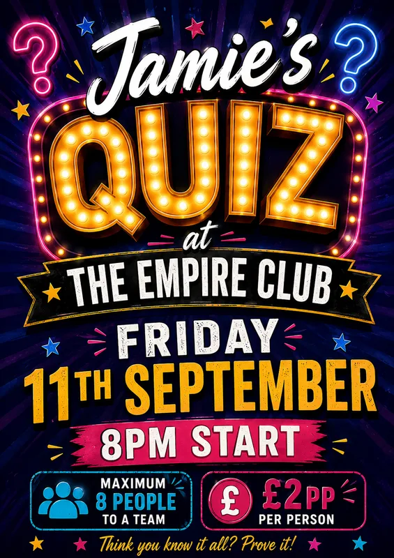 Jamie's Quiz Night