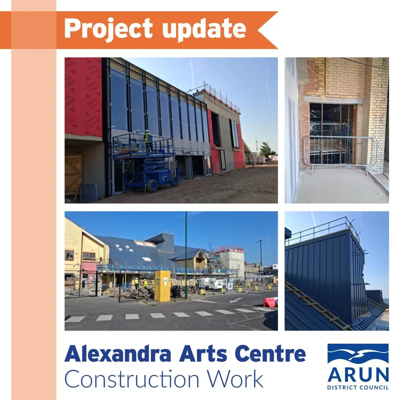 Alexandra Arts Centre construction work - progress update July