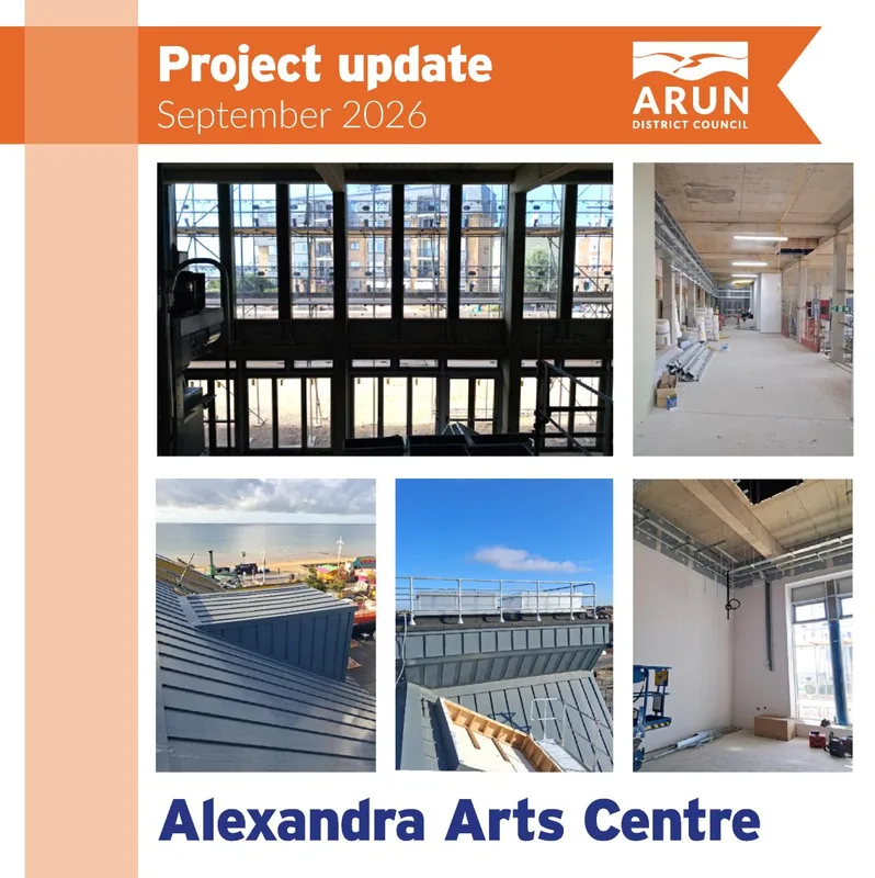 Alexandra Arts Centre update on construction work, summer 2026